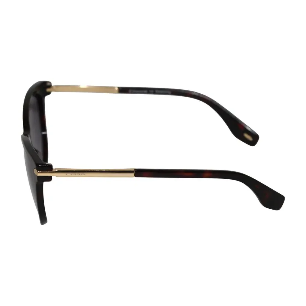 Osse Brown Gold Hardware Cateye Sunglasses